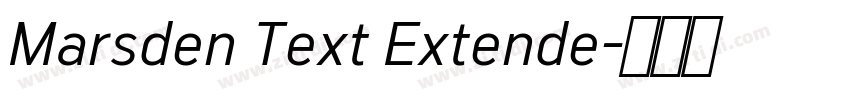 Marsden Text Extende字体转换